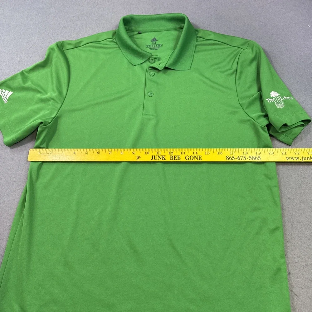 Adidas Golf Shirt Polo MENS MEDIUM Performance Logo PRIME GREEN